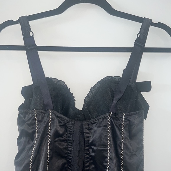La Senza black Satin corset size Medium - Picture 6 of 12